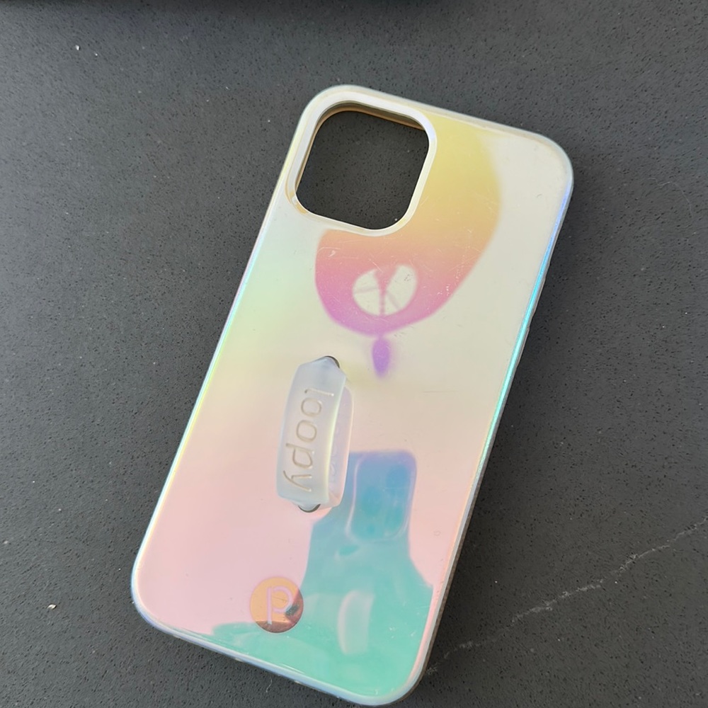 Loopy iPhone 12 Pro case iridescent
